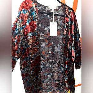 Chelsea & Violet Crushed Velvet Kimono